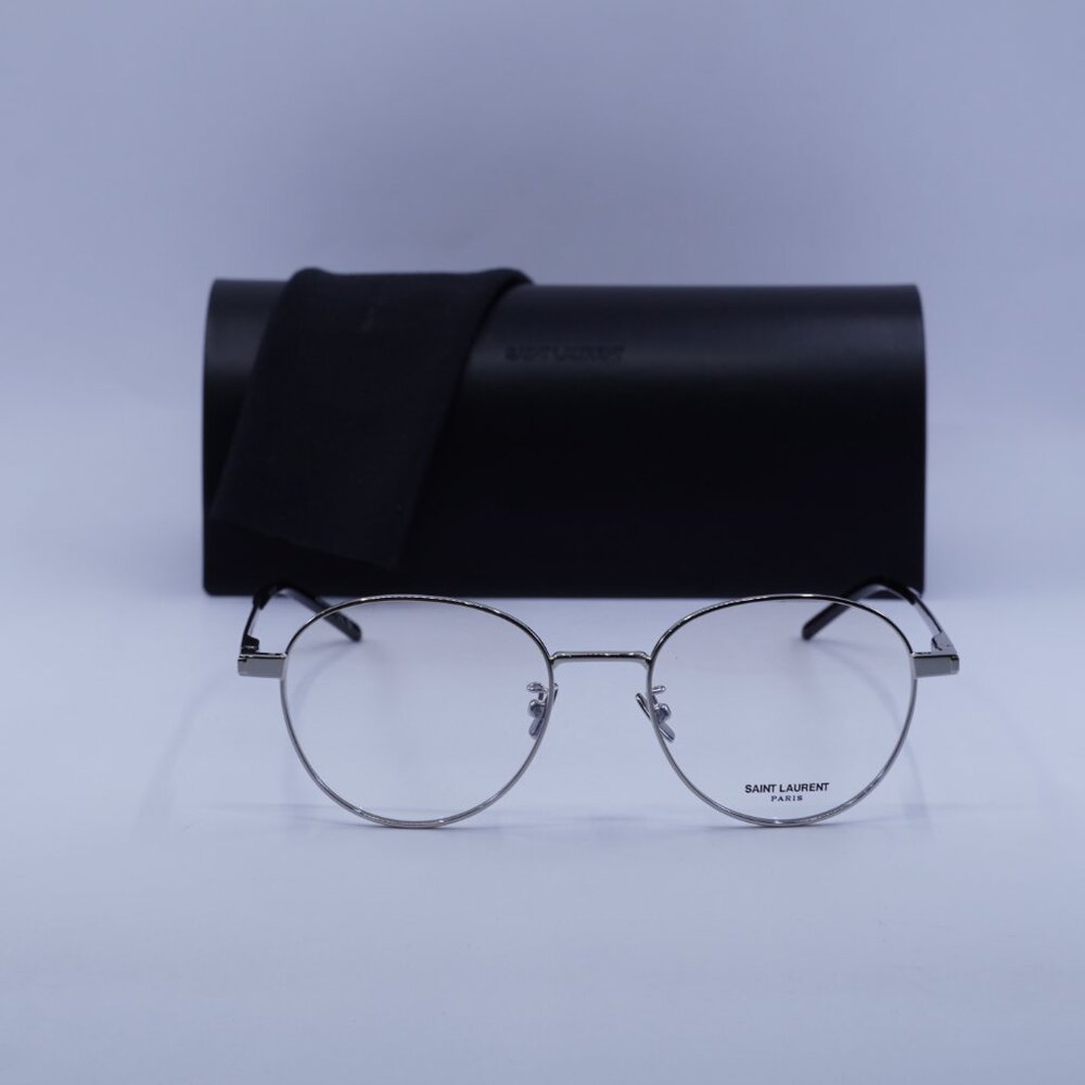 Saint Laurent SL532 005 Eyeglasses Silver 53mm Round Frame - Picture 11 of 11